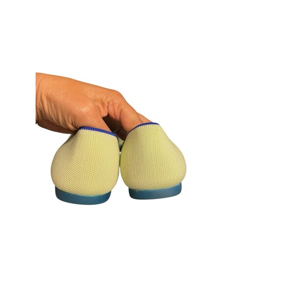 Rothy's The Point II Flats Sour Apple Green Teal Women's 9 - Picture 3 of 12